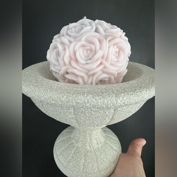 🌹 Organic Rose Candle & Holder 🌹 - Picture 2 of 8